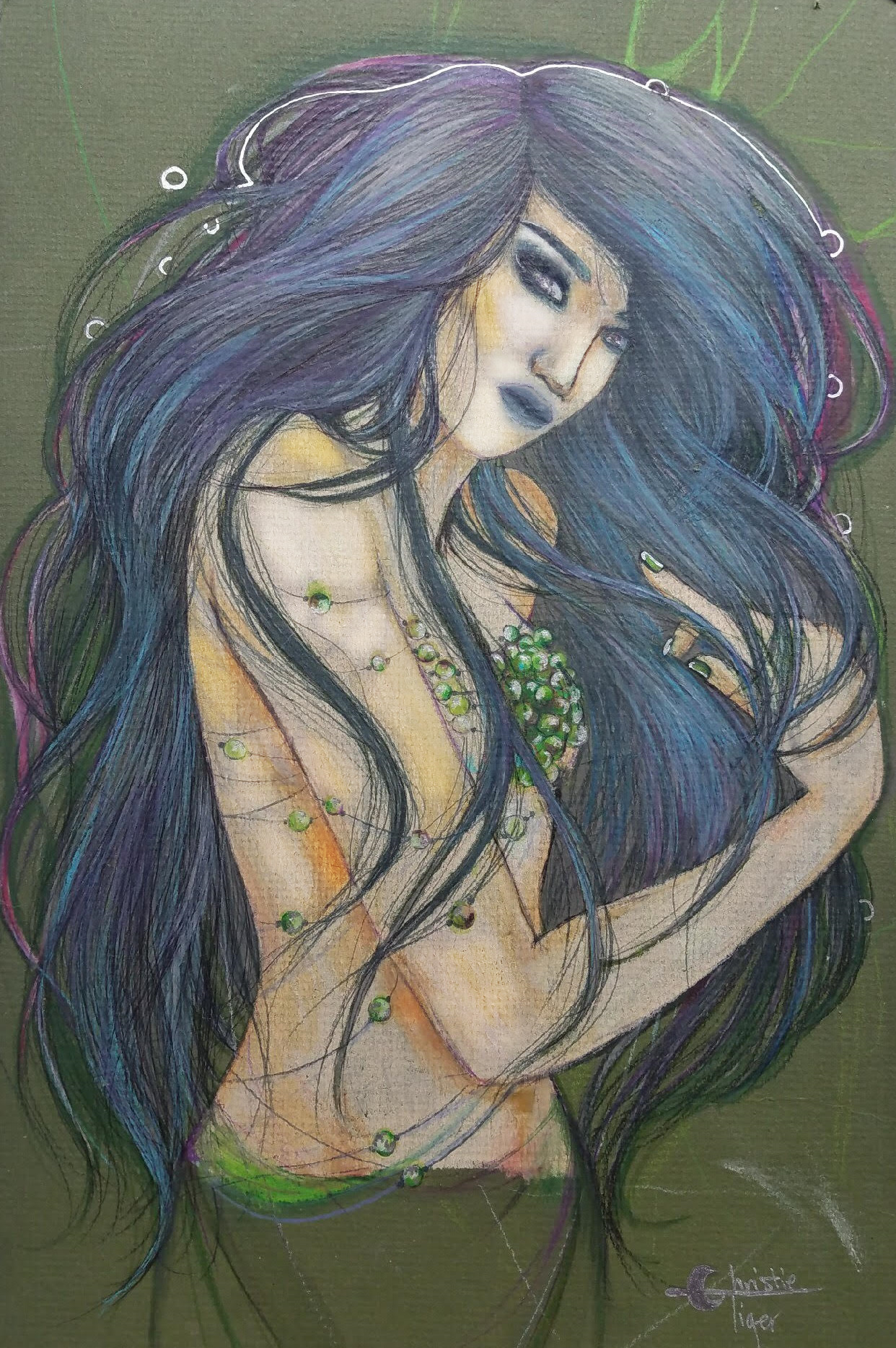 Green goddess print