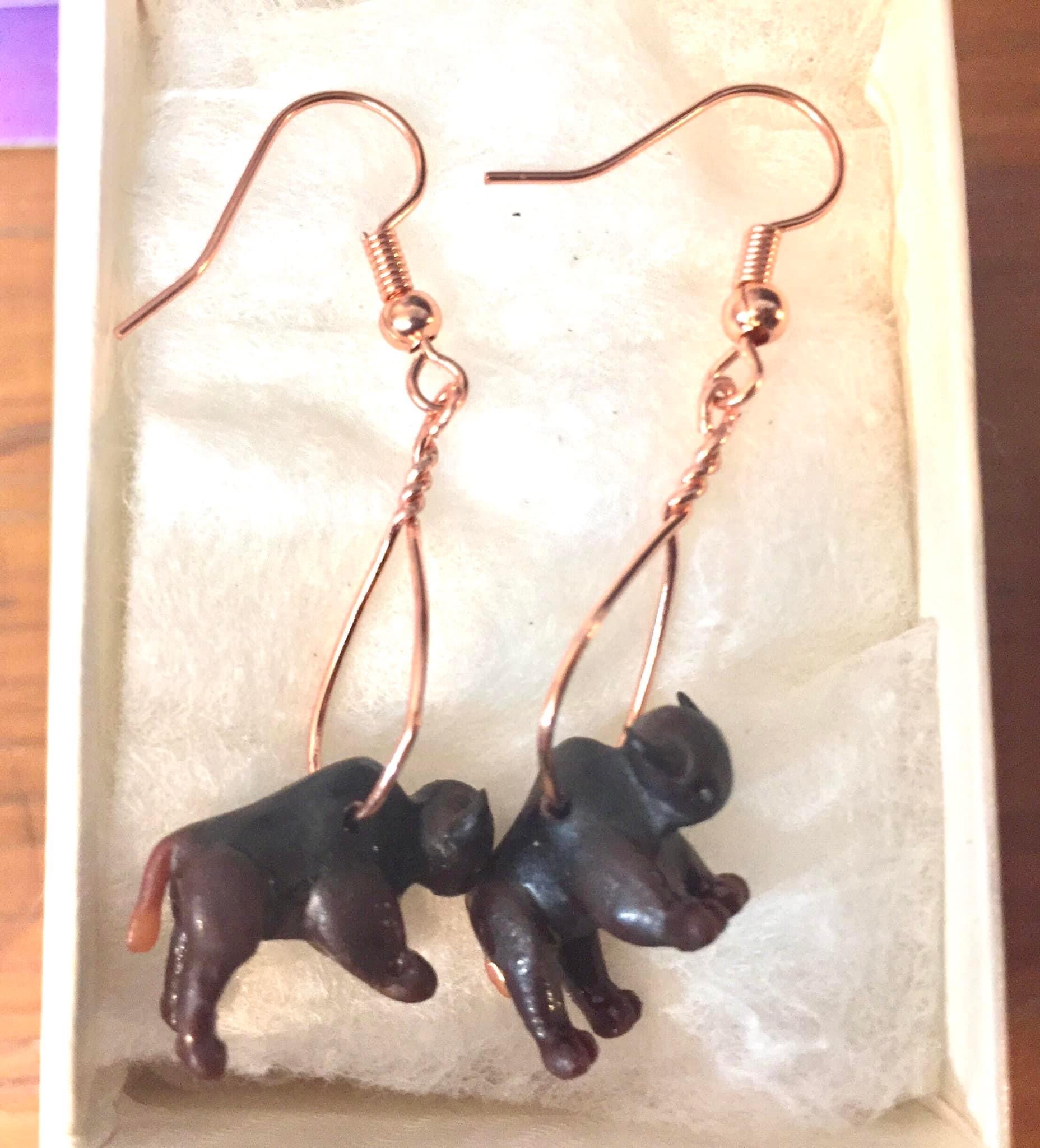 Buffalo earrings by Lisan